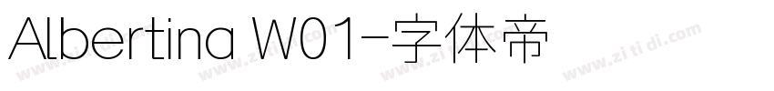 Albertina W01字体转换